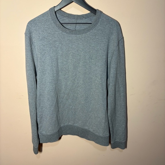 Lululemon City Sweat Crew Gray Men’s Medium Side Zip - Picture 1 of 8